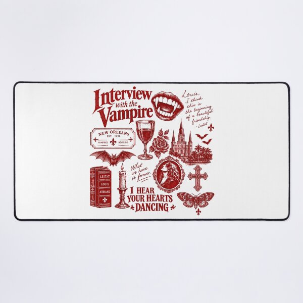 Item preview, Interview with the Vampire, Theatre Des Vampire, IWTV Shirt, Fangs, Red | White designed and sold by CatiaStudioArt.