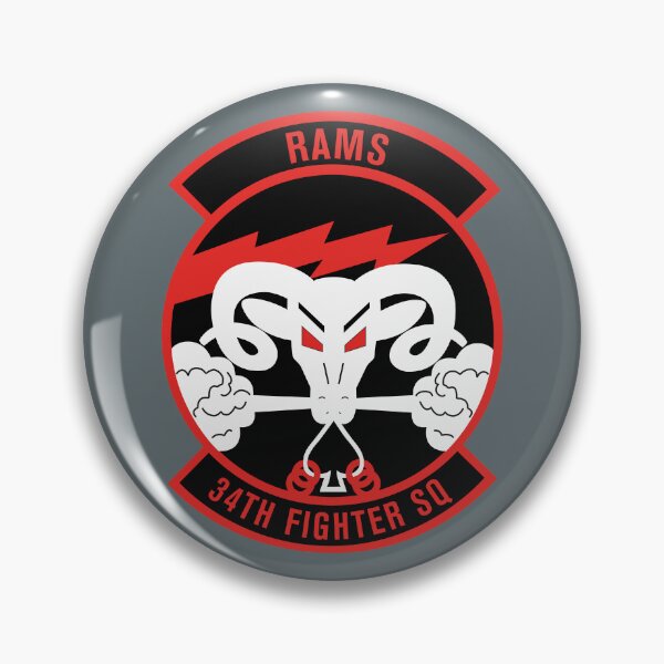 Item preview, 34th Fighter Squadron - United States Air Force designed and sold by wordwidesymbols.