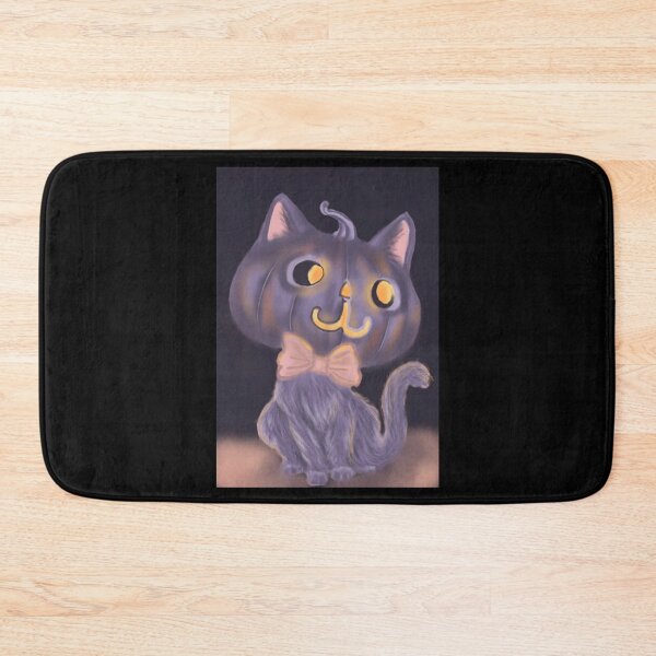 Item preview, Purring Pumpkin Cute Chibi Halloween Cat Graphic designed and sold by Florafaunaflow.