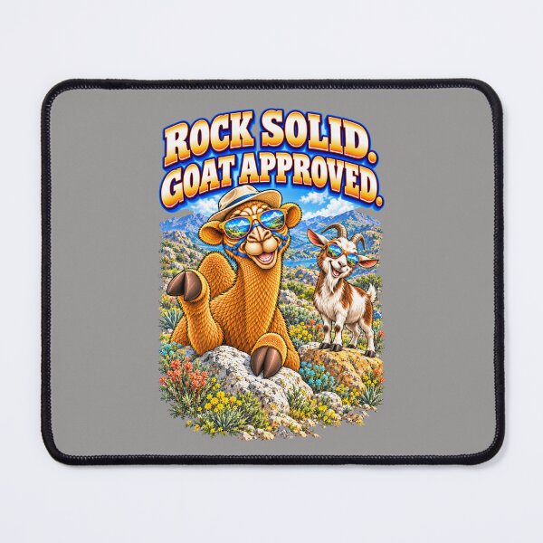 Item preview, Rock Solid. Goat Approved – Funny Camel T-Shirt Animal Graphic Camel T-Shirt designed and sold by Camel & Quirk.