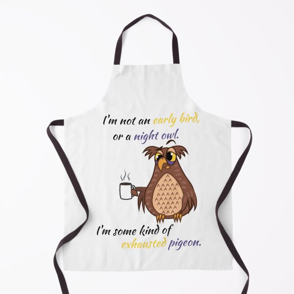 Item preview, Exhausted Pigeon Funny Coffee Bird Graphic designed and sold by CreativeCrest.