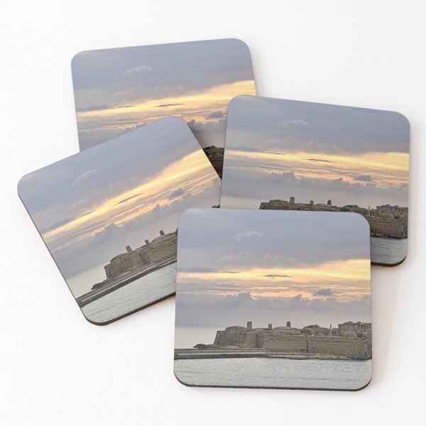 Item preview, Historic Fort Ricasoli and Lighthouse at Grand Harbour Entrance in Malta at Sunset designed and sold by goceris.