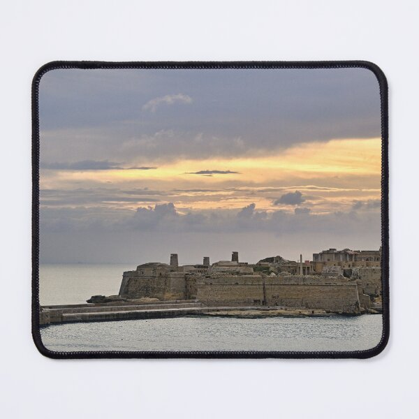 Item preview, Historic Fort Ricasoli and Lighthouse at Grand Harbour Entrance in Malta at Sunset designed and sold by goceris.