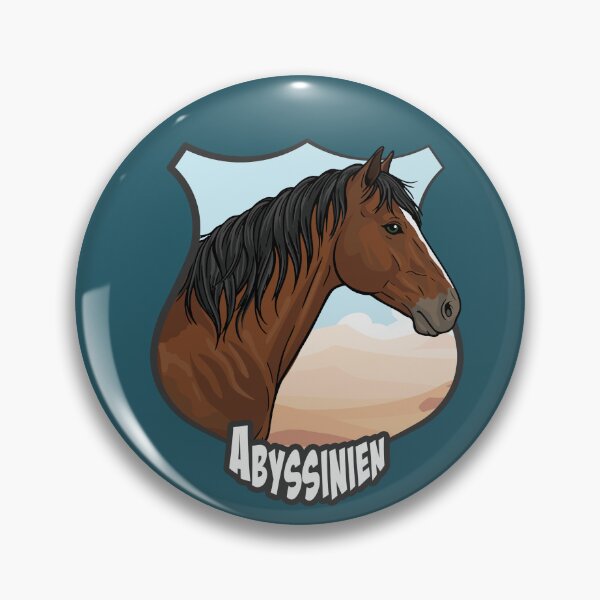 Item preview, The head of the Abyssinian horse, a coat of arms and a desert landscape designed and sold by Cheval-de-coeur.