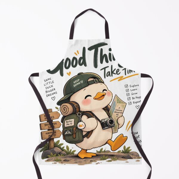 Item preview, Cute Adventure Duckling Keep Going designed and sold by GenZStickerHub1.