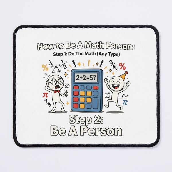 Item preview, How to Be a Math Person Funny Stick Figure designed and sold by Redgiant87x.