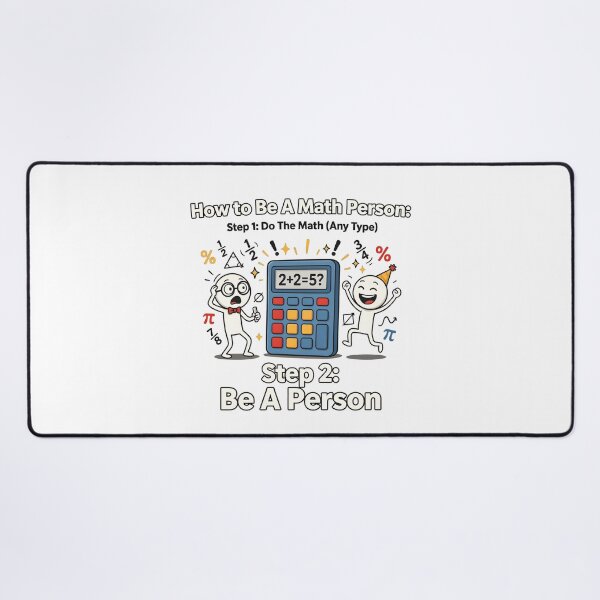 Item preview, How to Be a Math Person Funny Stick Figure designed and sold by Redgiant87x.