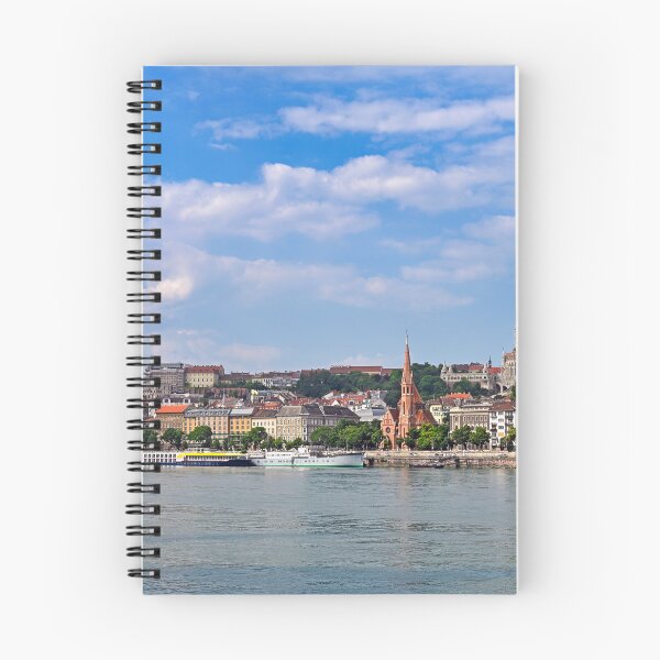 Item preview, Buda Side Skyline with Danube River and Cruise Ships in Budapest designed and sold by goceris.