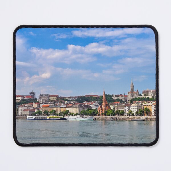 Item preview, Buda Side Skyline with Danube River and Cruise Ships in Budapest designed and sold by goceris.