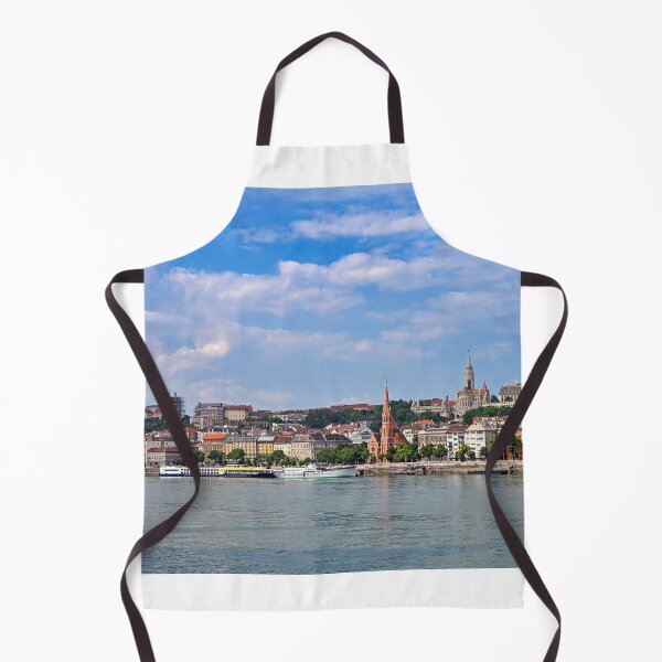 Item preview, Buda Side Skyline with Danube River and Cruise Ships in Budapest designed and sold by goceris.