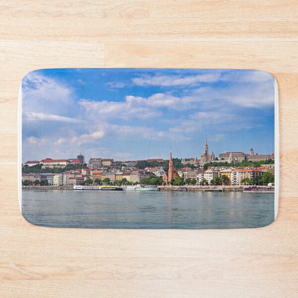 Item preview, Buda Side Skyline with Danube River and Cruise Ships in Budapest designed and sold by goceris.