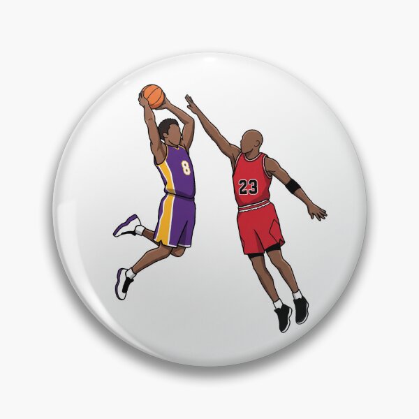 Item preview, Kobe Bryant and Michael Jordan Basketball Legends Vector Illustration Fan Art designed and sold by InGame Basketball.