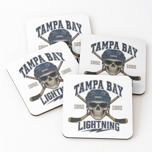Item preview, Tampa Bay Lightning Skull Hockey Art designed and sold by YoshDWolf.