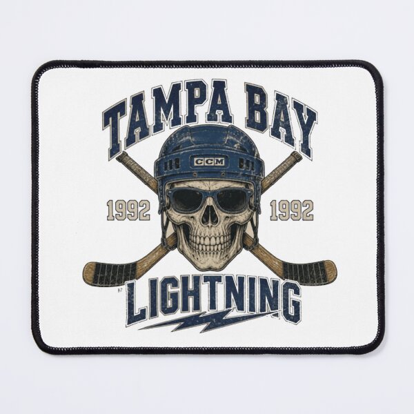 Item preview, Tampa Bay Lightning Skull Hockey Art designed and sold by YoshDWolf.