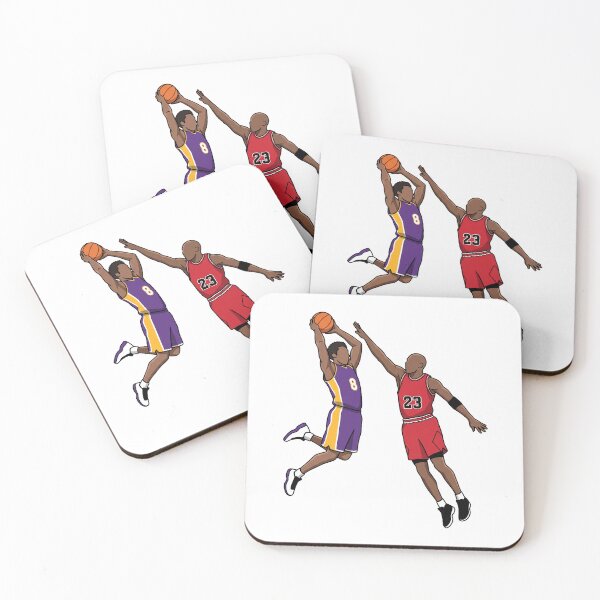 Item preview, Kobe Bryant and Michael Jordan Basketball Legends Vector Illustration Fan Art designed and sold by InGame Basketball.