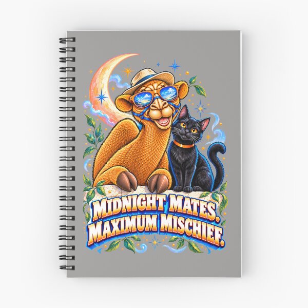 Item preview, Midnight Mates. Maximum Mischief – Funny Camel T-Shirt Animal Graphic Camel T-Shirt designed and sold by Camel & Quirk.