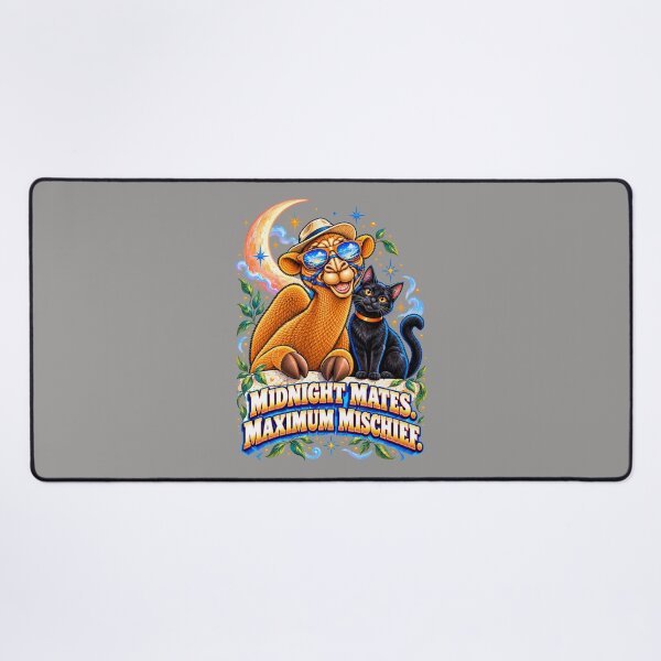 Item preview, Midnight Mates. Maximum Mischief – Funny Camel T-Shirt Animal Graphic Camel T-Shirt designed and sold by Camel & Quirk.