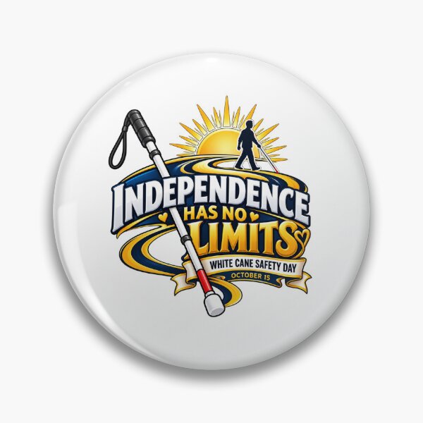 Item preview, White Cane Safety Day Shirt – Independence Has No Limits designed and sold by meme2525.