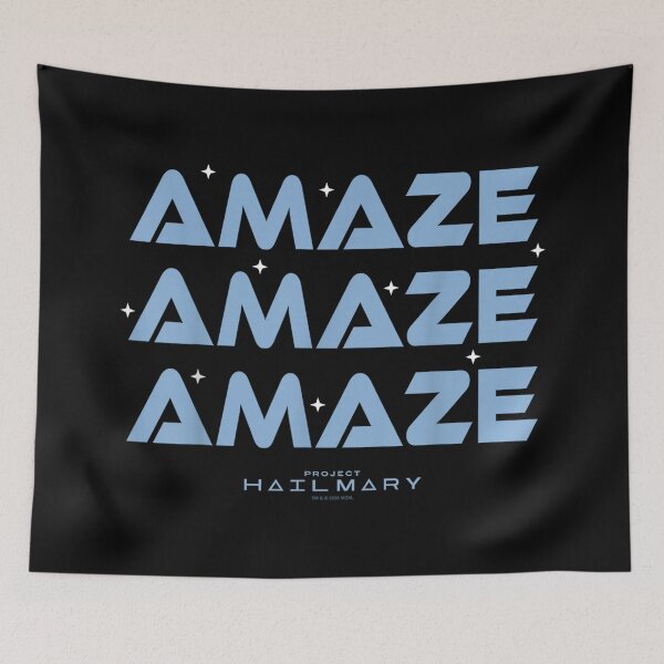 Item preview, Project Hail Mary Amaze Repeat Typography Poster designed and sold by PonyRoniku.