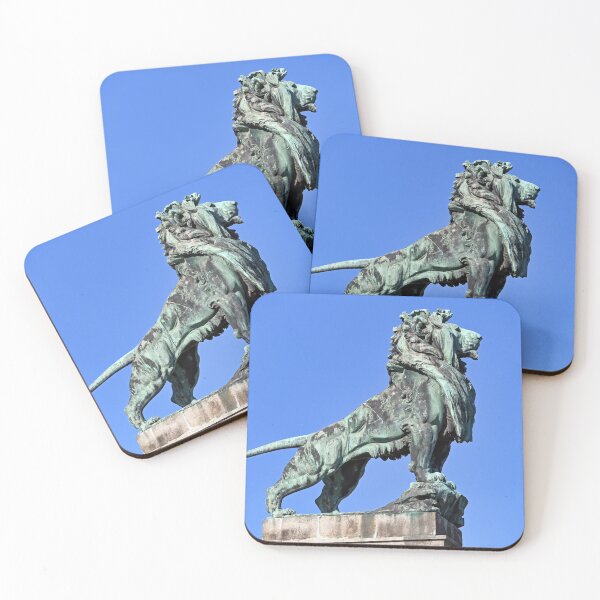 Item preview, Bronze Lion Sculpture by Rudolf Weyr on Schemerl Bridge in Vienna designed and sold by goceris.