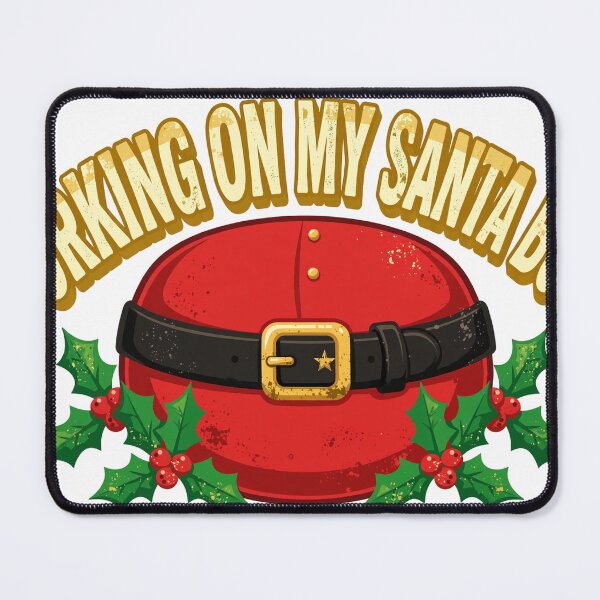 Item preview, Working On My Santa Body Funny Christmas Shirt designed and sold by Gurrteg.