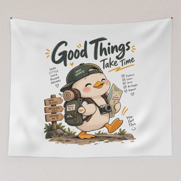 Item preview, Adventure Duckling Keep Going designed and sold by GenZStickerHub1.