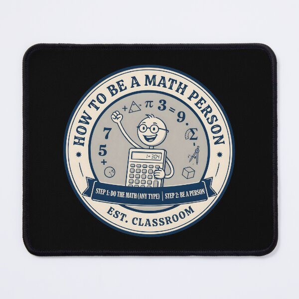 Item preview, How to Be a Math Person Math Teacher Funny Cartoon designed and sold by Redgiant87x.
