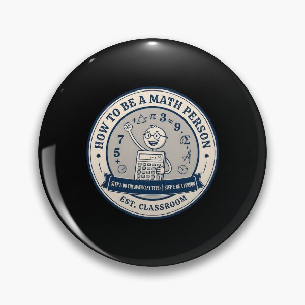 Item preview, How to Be a Math Person Math Teacher Funny Cartoon designed and sold by Redgiant87x.