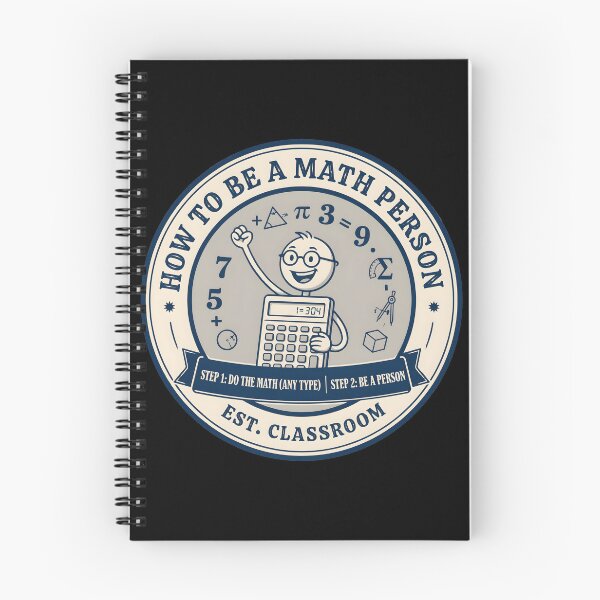 Item preview, How to Be a Math Person Math Teacher Funny Cartoon designed and sold by Redgiant87x.