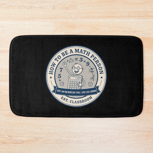 Item preview, How to Be a Math Person Math Teacher Funny Cartoon designed and sold by Redgiant87x.
