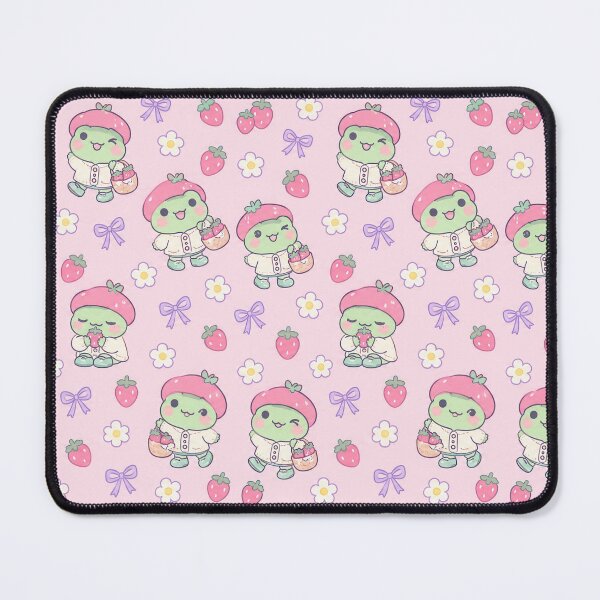 Item preview, Kawaii Frog Strawberry Beret Pattern designed and sold by Soft Berry Studio.