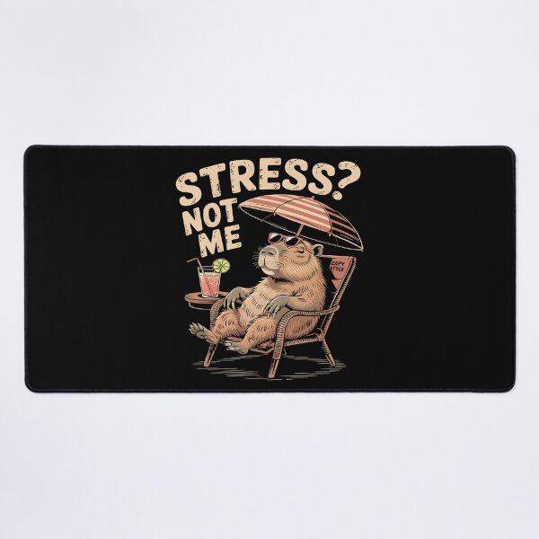 Item preview, Stress Not Me – Relaxed Capybara Summer Vacation Beach Vibes designed and sold by Taans-Creation.