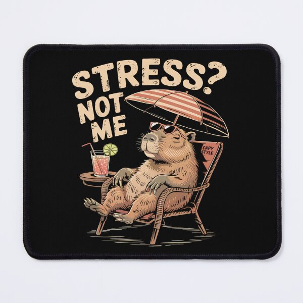 Item preview, Stress Not Me – Relaxed Capybara Summer Vacation Beach Vibes designed and sold by Taans-Creation.