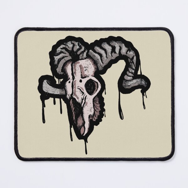Item preview, Ram Skull | Dark Gothic Horned Art | Tattoo Style Illustration designed and sold by Half Mess.