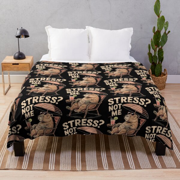 Item preview, Stress Not Me – Relaxed Capybara Summer Vacation Beach Vibes designed and sold by Taans-Creation.