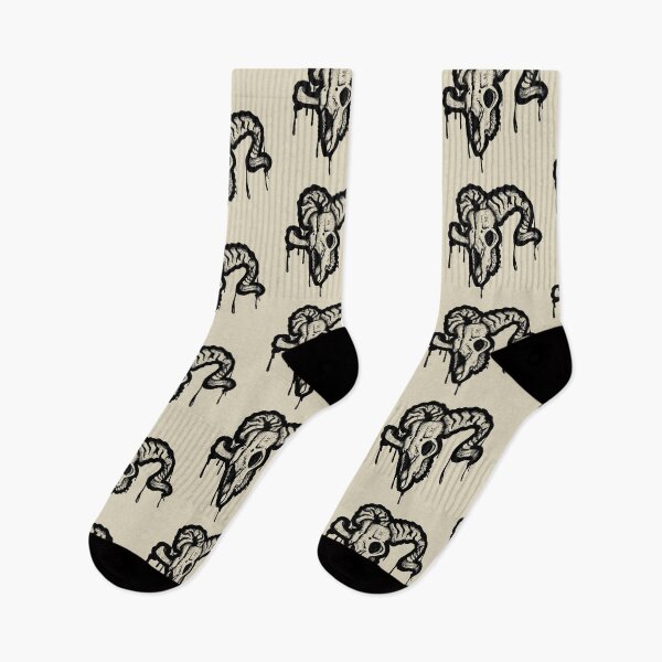 Item preview, Ram Skull | Dark Gothic Horned Art | Tattoo Style Illustration designed and sold by Half Mess.