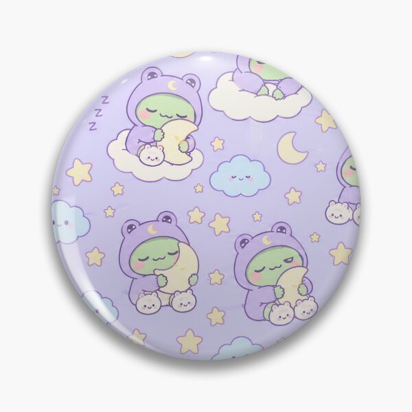 Item preview, Kawaii Frog Sleepy Moon Hoodie Pattern designed and sold by Soft Berry Studio.