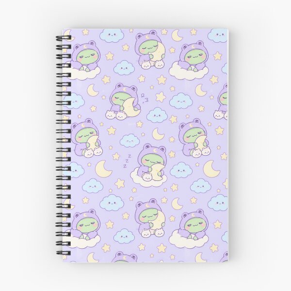 Item preview, Kawaii Frog Sleepy Moon Hoodie Pattern designed and sold by Soft Berry Studio.