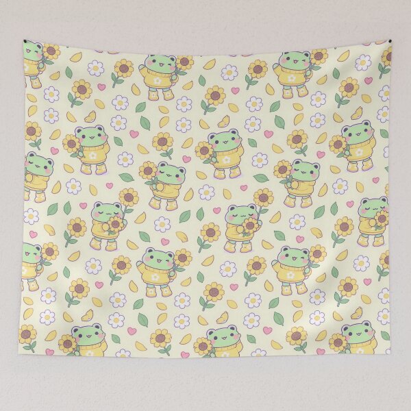 Item preview, Kawaii Frog Sunflower Boots Pattern designed and sold by Soft Berry Studio.