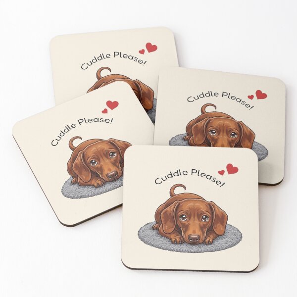 Item preview, Sausage Dog Cuddle Please designed and sold by The-NOKU-Co.