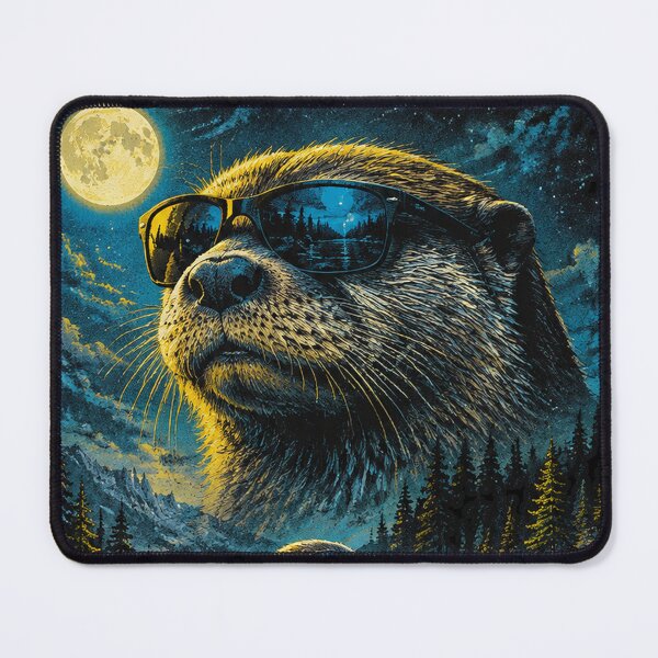 Item preview, Otter with sunglasses 90s wildlife designed and sold by aponwao.