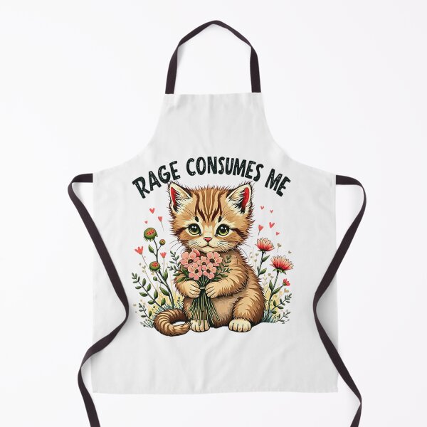 Item preview, Rage Consumes Me Funny Vintage Kitten designed and sold by Byhergawaa.