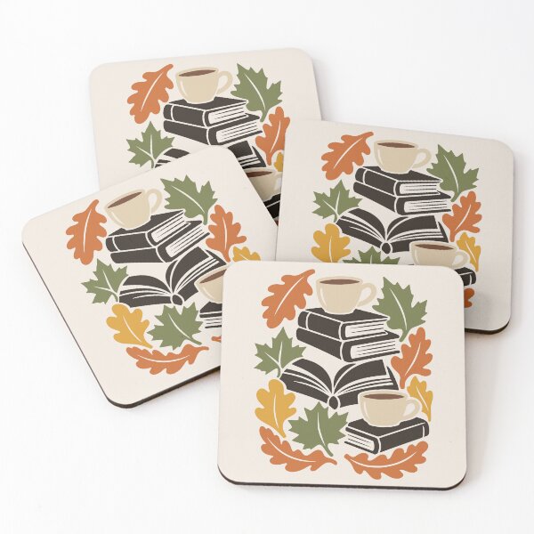 Item preview, Cozy Fall Books Coffee Autumn Reading designed and sold by MavtM.