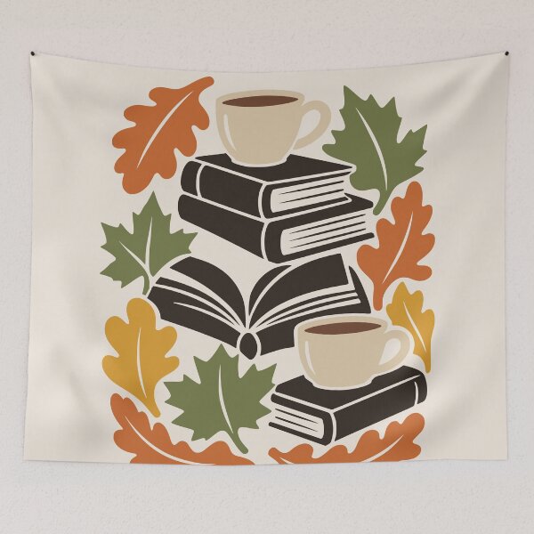 Item preview, Cozy Fall Books Coffee Autumn Reading designed and sold by MavtM.