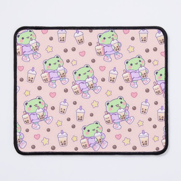 Item preview, Kawaii Frog Bubble Tea Backpack Pattern designed and sold by Soft Berry Studio.