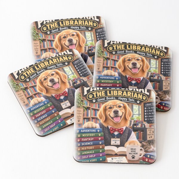 Item preview, Funny Librarian Dog Shirt – PAW-FESSIONAL Book Lover & Dog Lover Gift designed and sold by TeeVibeHaus.
