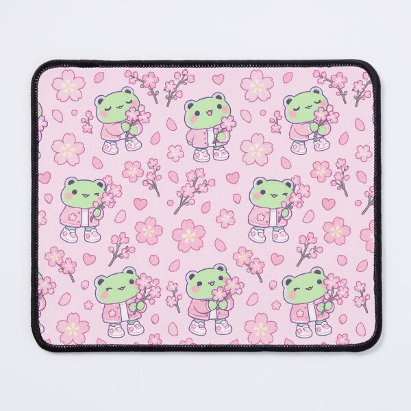 Item preview, Kawaii Frog Cherry Blossom Sneakers Pattern designed and sold by Soft Berry Studio.
