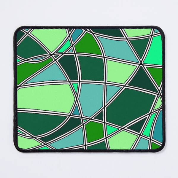 Item preview, Abstract Symphony of Curved Lines and Cool Green Tones designed and sold by FioreDiCiliegio.