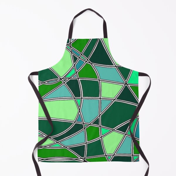 Item preview, Abstract Symphony of Curved Lines and Cool Green Tones designed and sold by FioreDiCiliegio.