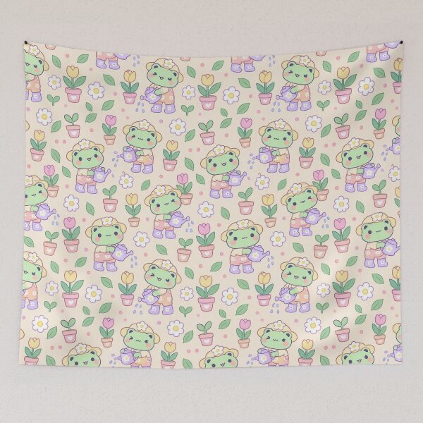 Item preview, Kawaii Frog Little Gardener Pattern designed and sold by Soft Berry Studio.